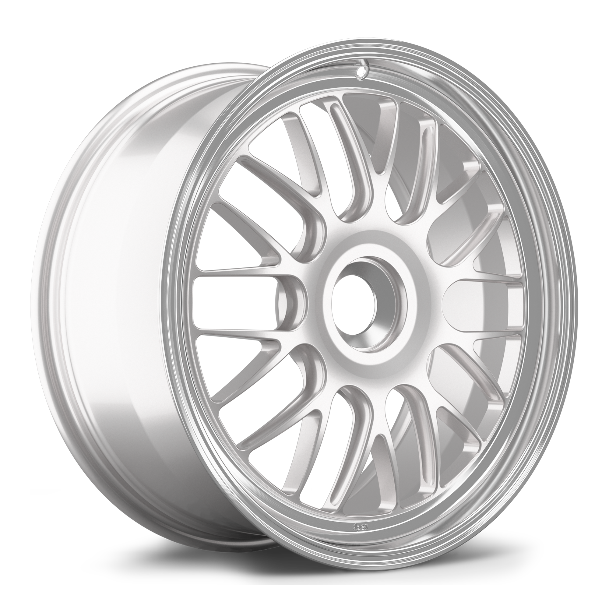 Apex ML-10RT Alloy Wheel 20x9 ET47 PSCL 101mm CB Race Silver - Machined Lip
