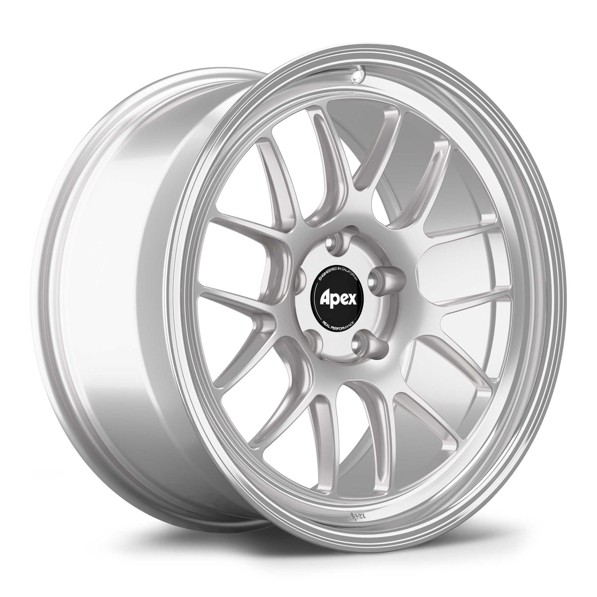Apex ML-7RT Forged Alloy Wheel 19x10 ET38 5x112mm - Machined Lip - Race Silver 66.6mm CB