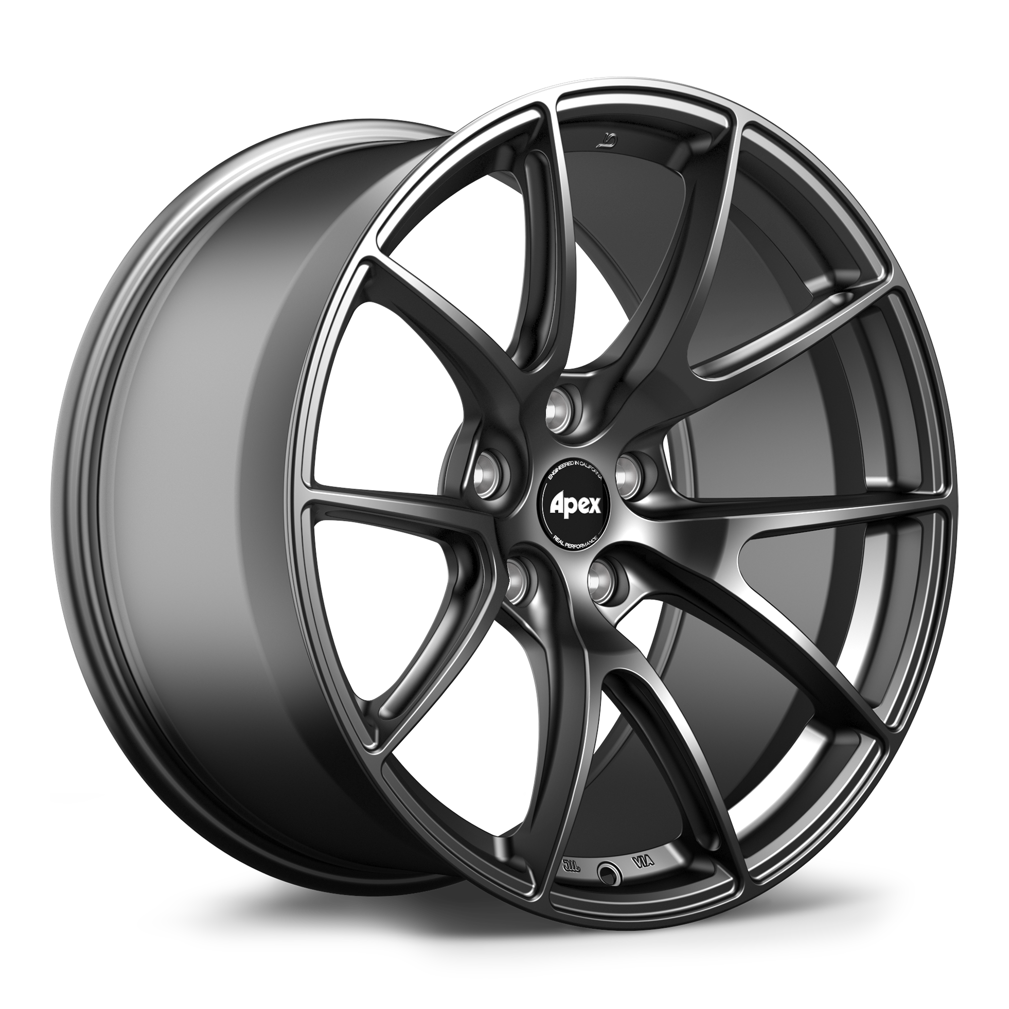 Apex VS-5 Alloy Wheel 19x9.5 ET22 5x120 Satin Black 72.56mm CB
