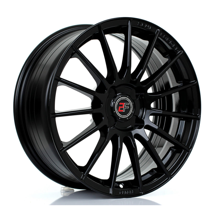 2Forge ZF1 Alloy Wheel 17x7.5 4x108 ET10 TO 51 72.6mm CB Gloss Black