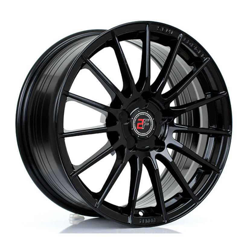 2Forge ZF1 Alloy Wheel 17x7.5 5x98 ET10 TO 51 72.6mm CB Gloss Black