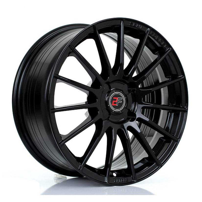 2Forge ZF1 Alloy Wheel 17x8 4x108 ET10 TO 58 72.6mm CB Gloss Black