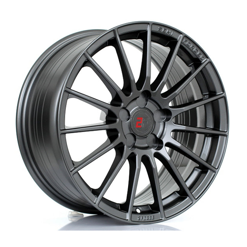 2Forge ZF1 Alloy Wheel 17x8 5x112 ET10 TO 58 72.6mm CB Gloss Gunmetal