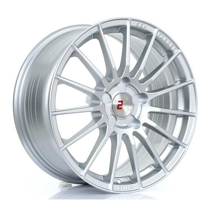 2Forge ZF1 Alloy Wheel 17x7.5 5x120 ET10 TO 51 72.6mm CB Silver