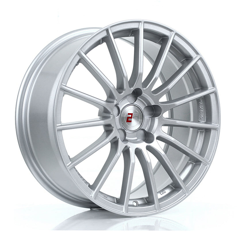 2Forge ZF1 Alloy Wheel 18x8 5x100 ET15 TO 42 72.6mm CB Silver