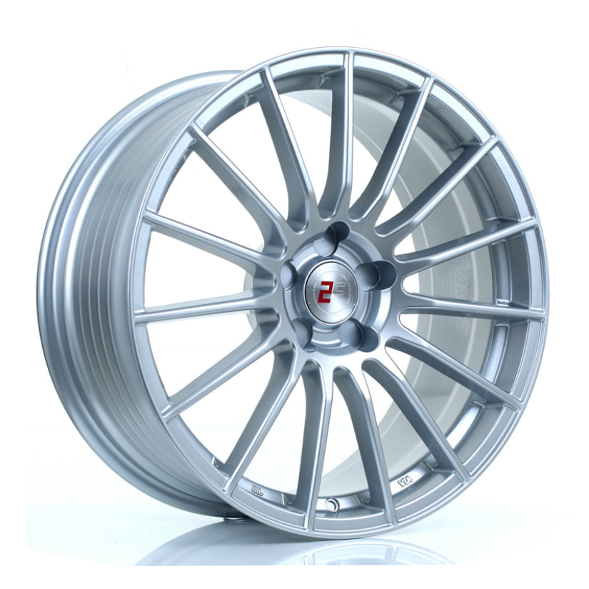 2Forge ZF1 Alloy Wheel 19x8.5 5x120.65 ET15 TO 45 72.6mm CB Crystal Silver