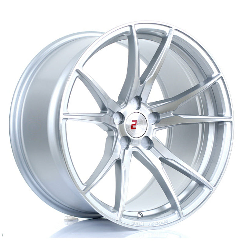 2Forge ZF2 Alloy Wheel 19x10.5 5x127 ET15 TO 40 72.6mm CB Silver Polished Face