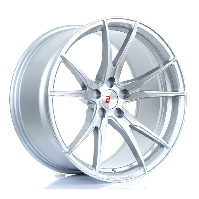 2Forge ZF2 Alloy Wheel 20x10.5 5x118 ET9 TO 40 72.6mm CB Silver Polished Face