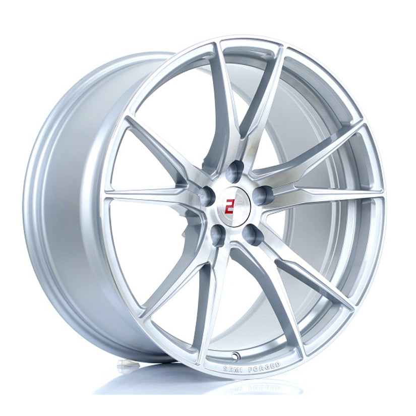 2Forge ZF2 Alloy Wheel 20x10 5x105 ET15 TO 51 72.6mm CB Silver Polished Face