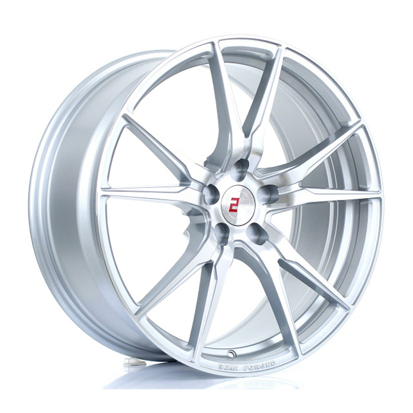 2Forge ZF2 Alloy Wheel 20x9 5x118 ET15 TO 60 72.6mm CB Silver Polished Face