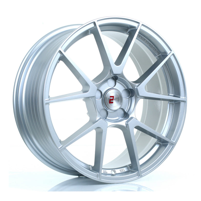 2Forge ZF6 Alloy Wheel 19x8.5 5x108 ET15 TO 45 72.6mm CB Crystal Silver