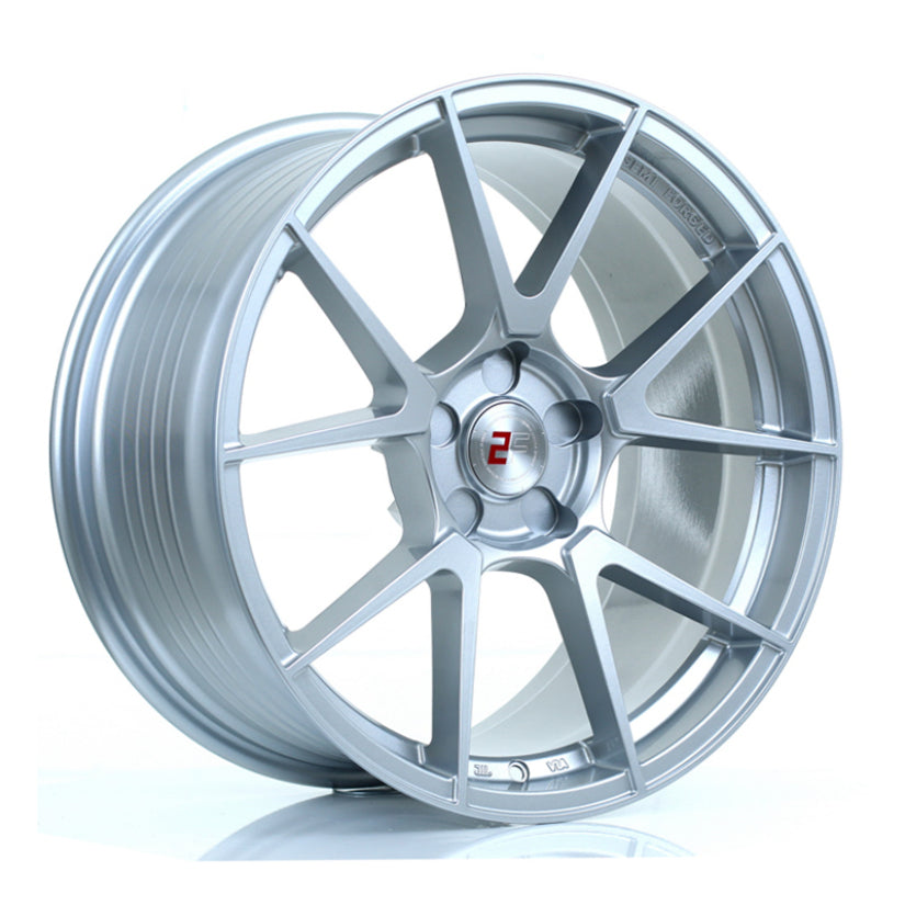 2Forge ZF6 Alloy Wheel 19x9.5 5x105 ET15 TO 50 72.6mm CB Crystal Silver