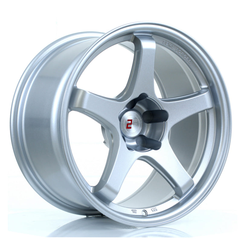 2Forge ZF7 Alloy Wheel 18x10 5x128 ET6 TO 22 72.5mm CB Crystal Silver