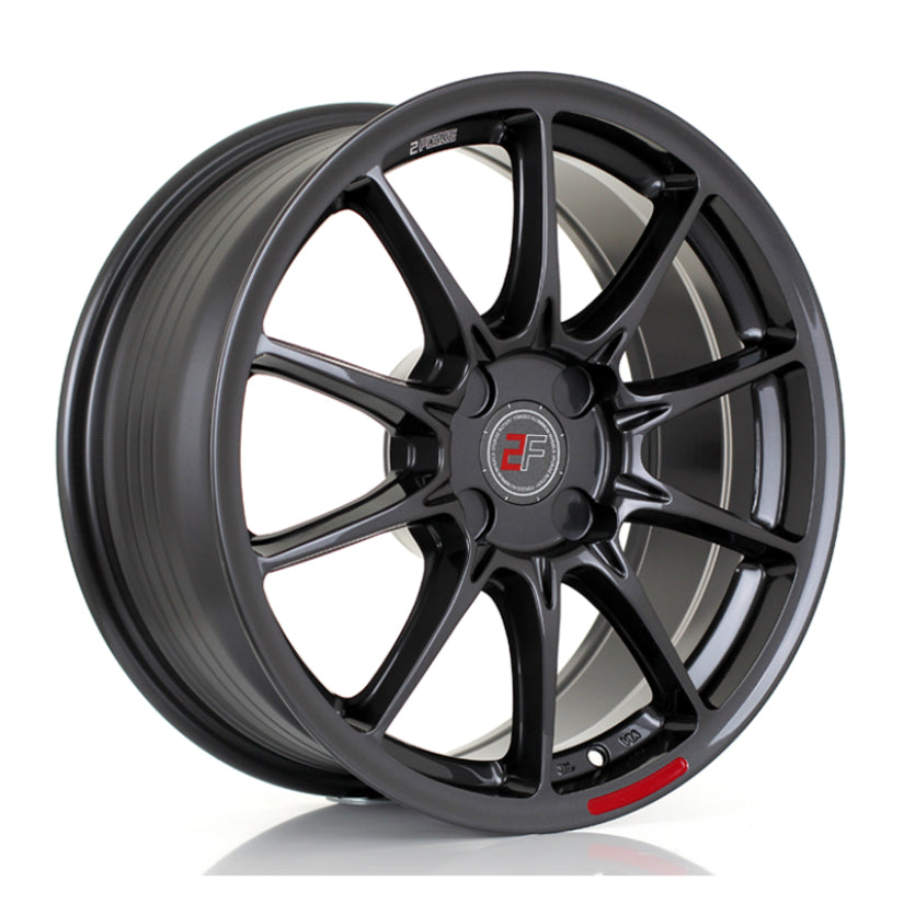 2Forge ZF8 Alloy Wheel 17x8 4x100 ET10 TO 50 72.5mm CB Gloss Gunmetal