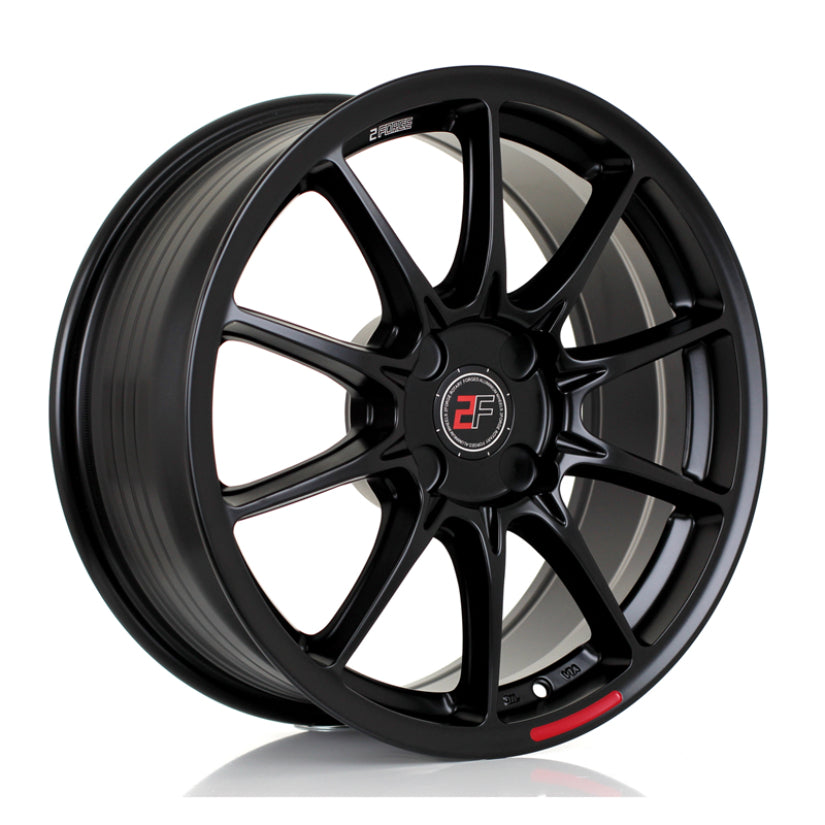 2Forge ZF8 Alloy Wheel 17x7.5 4x98 ET10 TO 50 72.5mm CB Matt Black