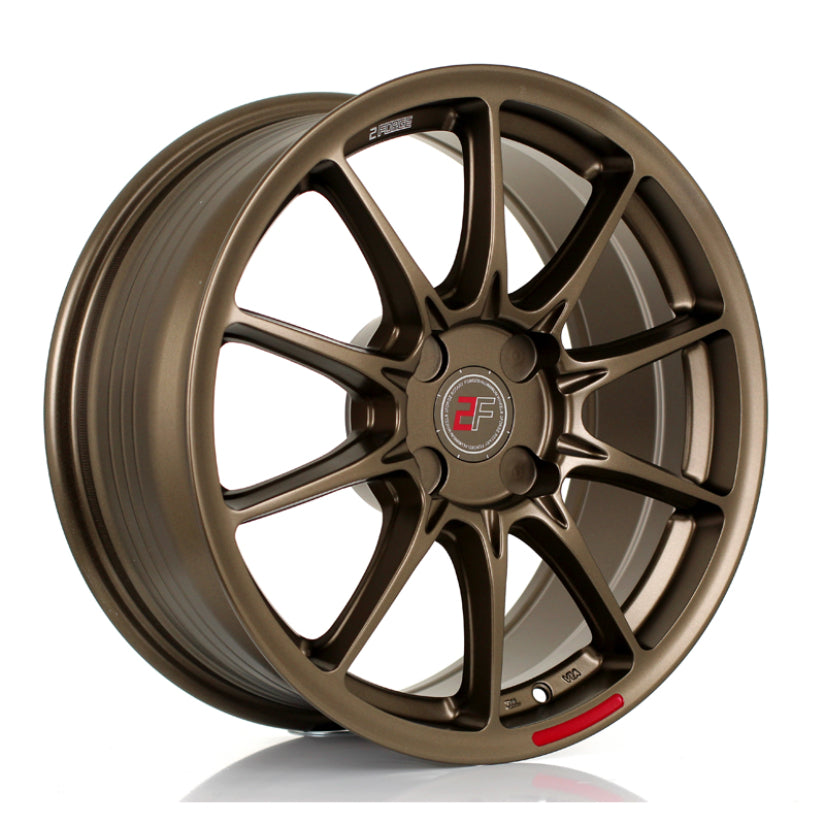 2Forge ZF8 Alloy Wheel 17x8 4x108 ET10 TO 50 72.5mm CB Matt Bronze