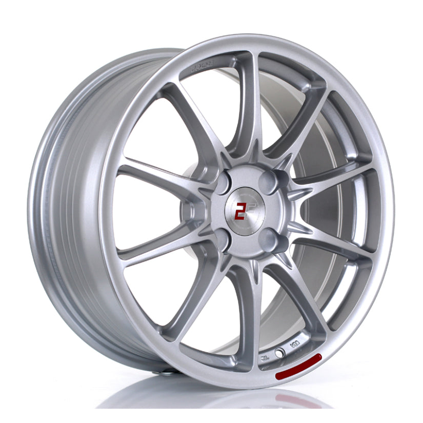 2Forge ZF8 Alloy Wheel 17x8 4x100 ET10 TO 50 72.5mm CB Silver