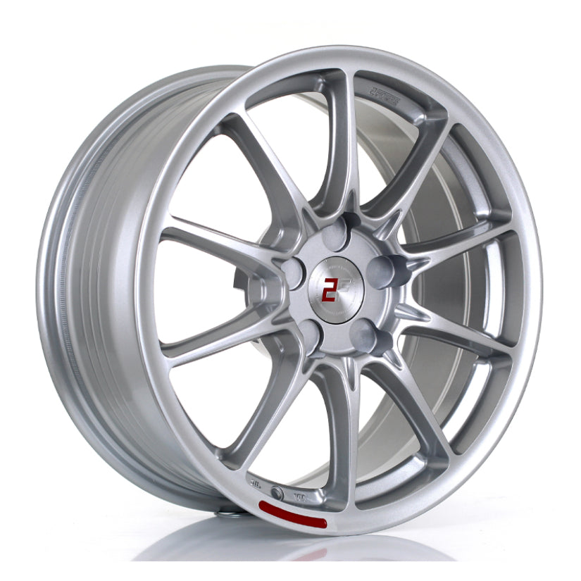 2Forge ZF8 Alloy Wheel 17x8 5x130 ET10 TO 50 72.5mm CB Silver