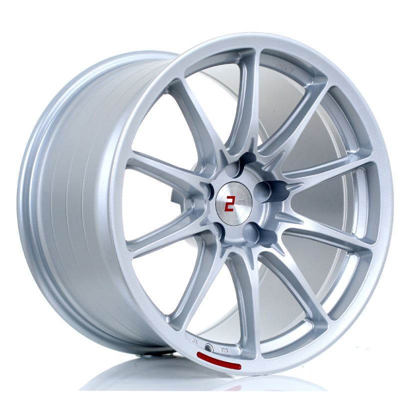 2Forge ZF8 Alloy Wheel 20x10 5x120.65 ET10 TO 25 72.5mm CB Crystal Silver