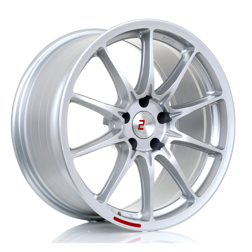 2Forge ZF8 Alloy Wheel 18x10 5x130 ET15 TO 42 72.5mm CB Silver