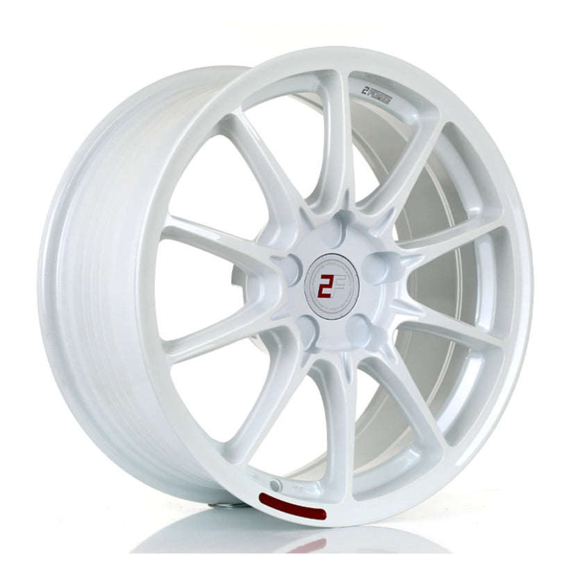 2Forge ZF8 Alloy Wheel 17x8 5x130 ET10 TO 50 72.5mm CB White