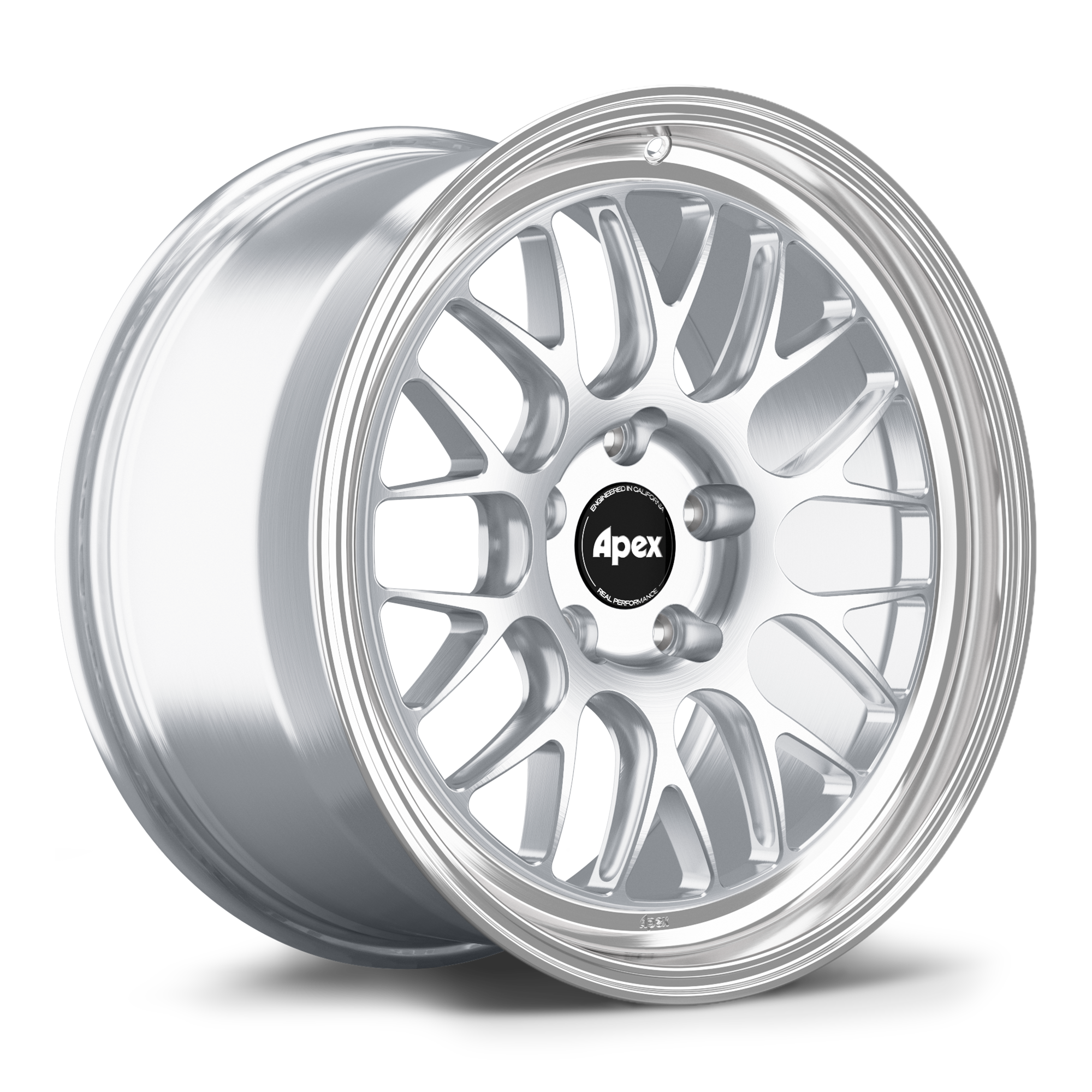 Apex ML-10RT Alloy Wheel 18x11 ET38 5x120.65 70.3mm CB Brushed Clear - Machined Lip