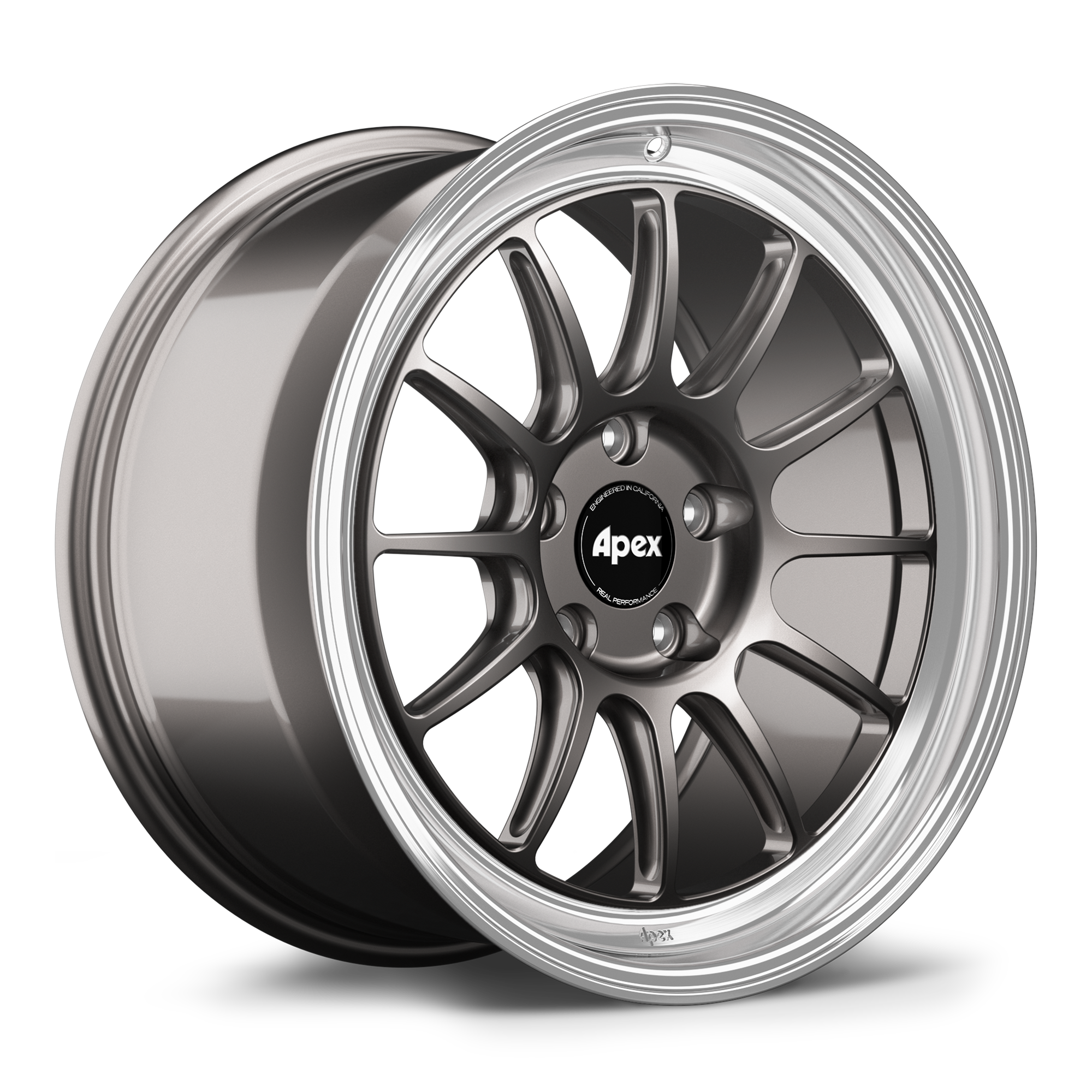 Apex SL-12RT Forged Alloy Wheel 18x10 ET25 5x120mm - Machined Lip - Anthracite 72.56mm CB