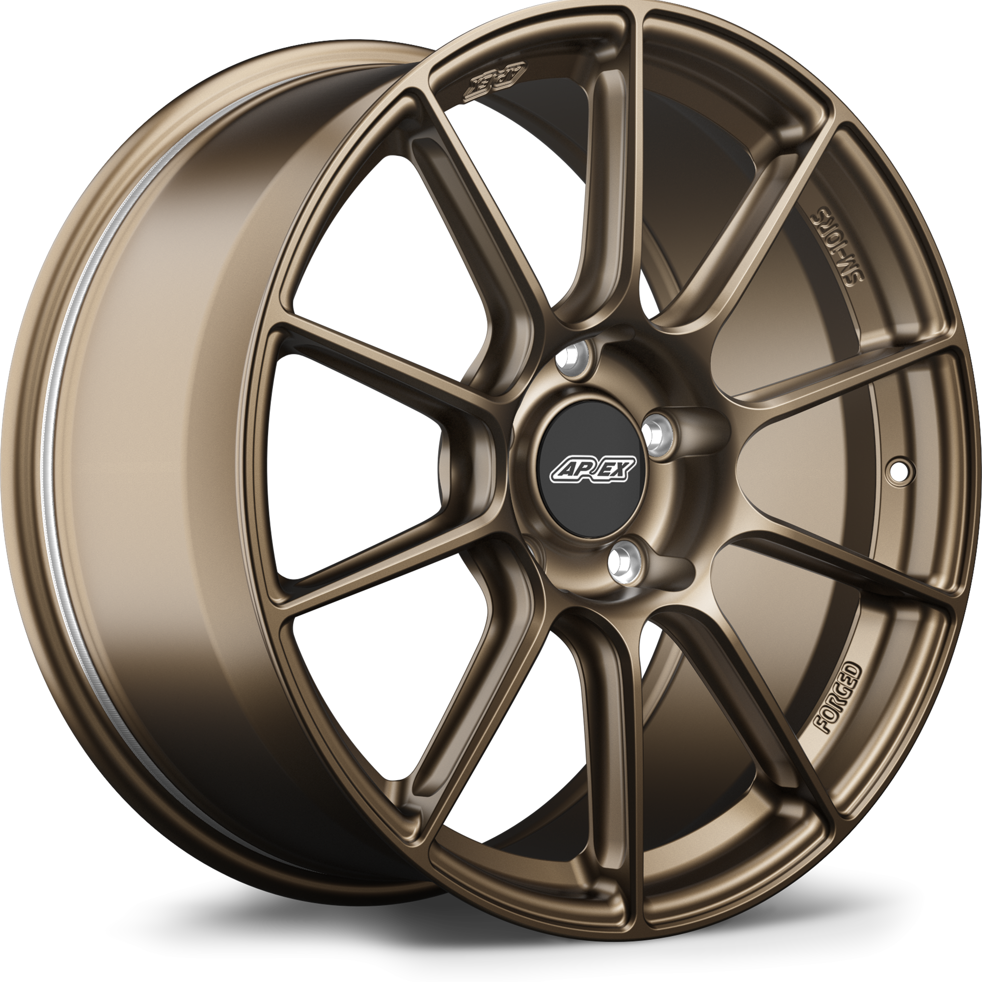 Apex SM-10RS Alloy Wheel 19x9 ET50 5x130 71.6mm CB Satin Bronze