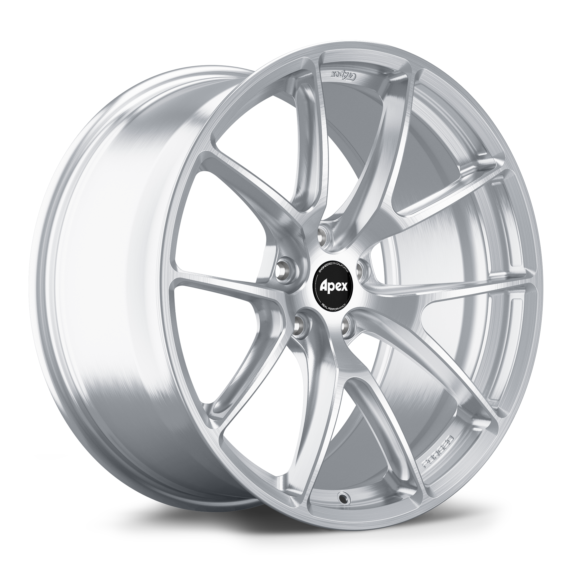 Apex VS-5RX Alloy Wheel 20x9.5 ET33 5x114.3 64.1mm CB Brushed Clear