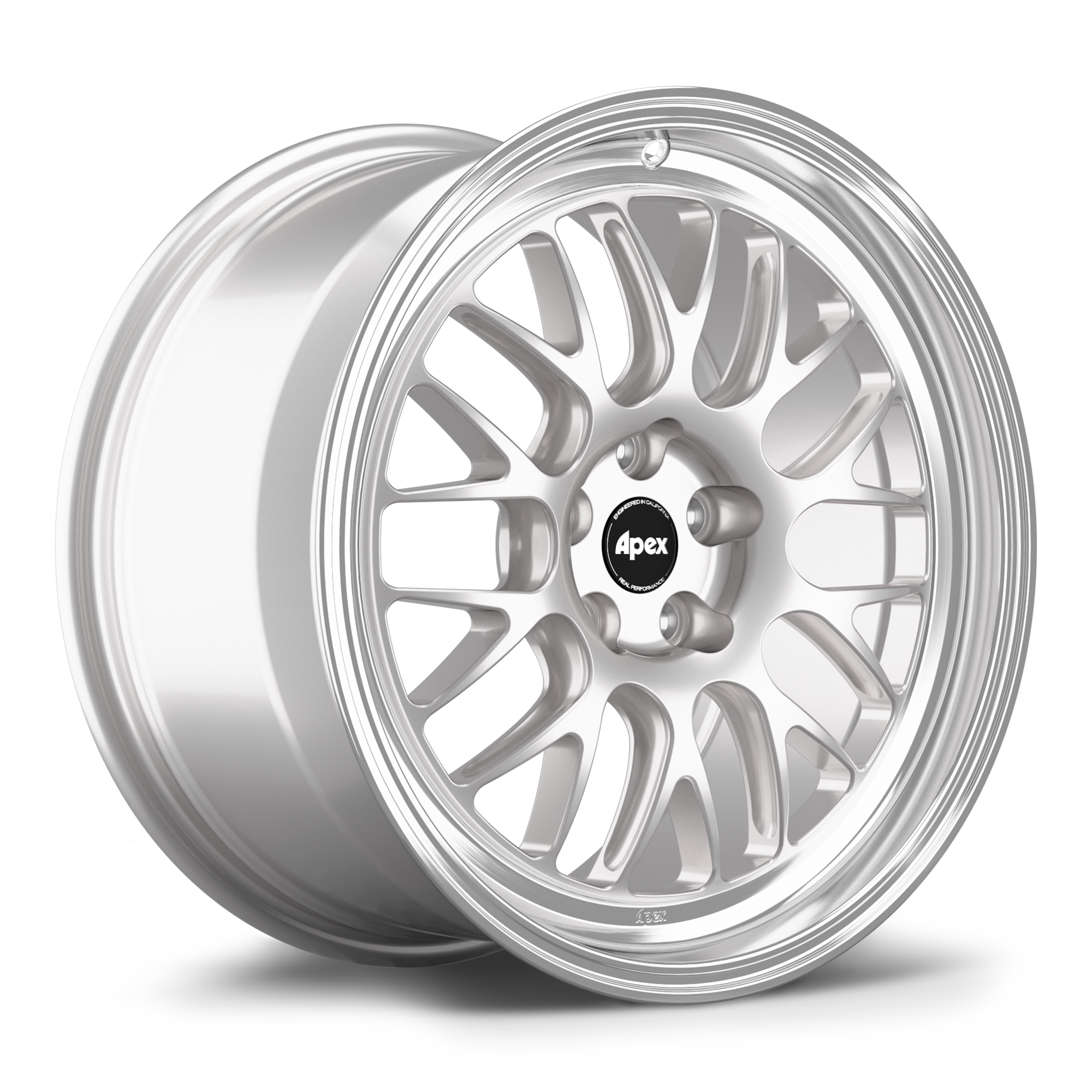 Apex ML-10RT Alloy Wheel 17x9 ET42 5x100 56.1mm CB Race Silver - Machined Lip