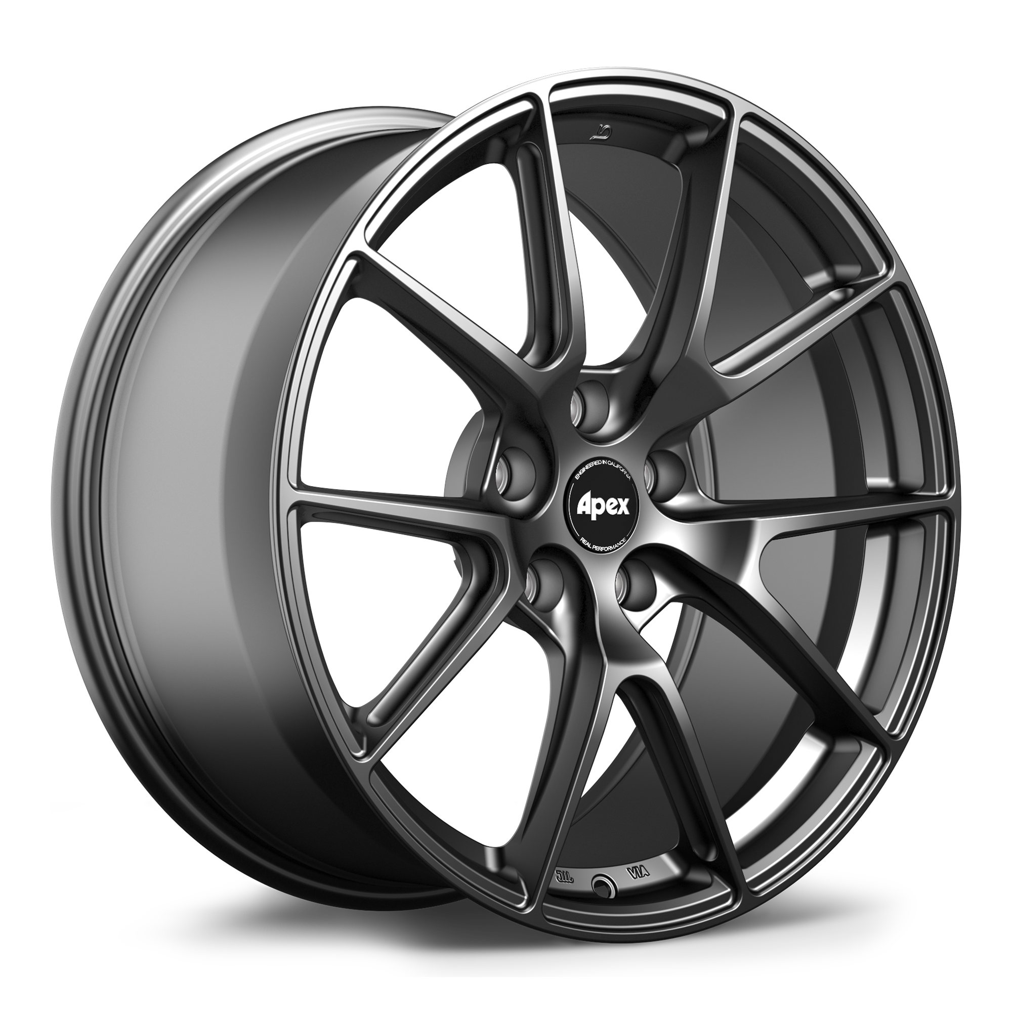 Apex VS-5 Alloy Wheel 19x9 ET32 5x112 Satin Black 66.6mm CB
