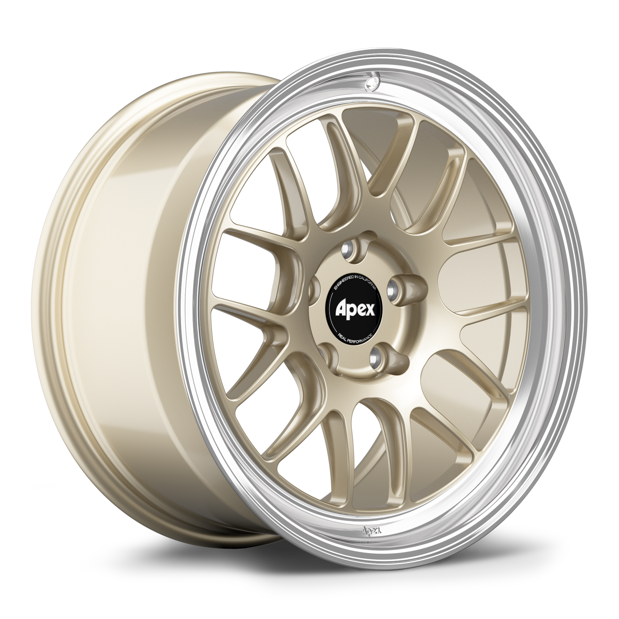 Apex ML-7RT Forged Alloy Wheel 18x10 ET36 5x130mm - Machined Lip - Gloss Motorsport Gold 71.6mm CB