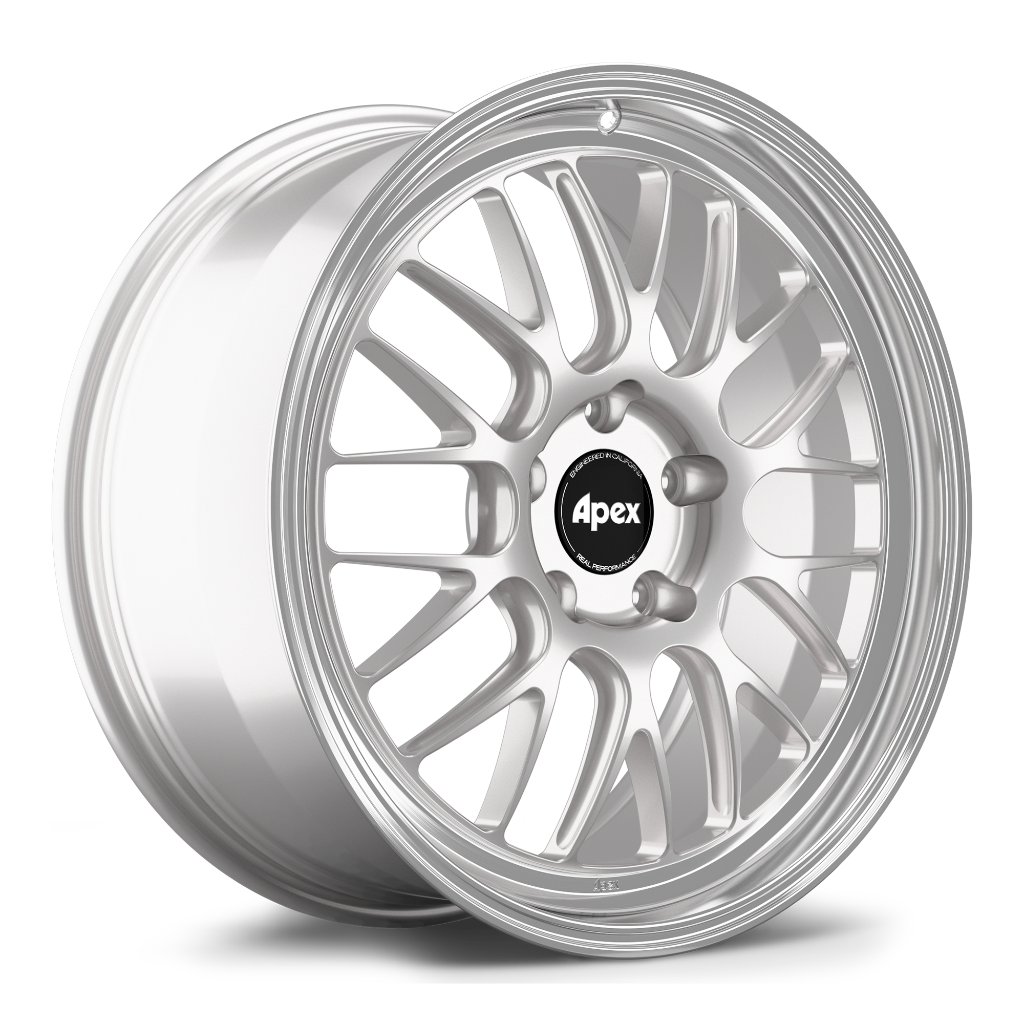 Apex ML-10RT Alloy Wheel 20x9 ET50 5x130 71.6mm CB Race Silver - Machined Lip