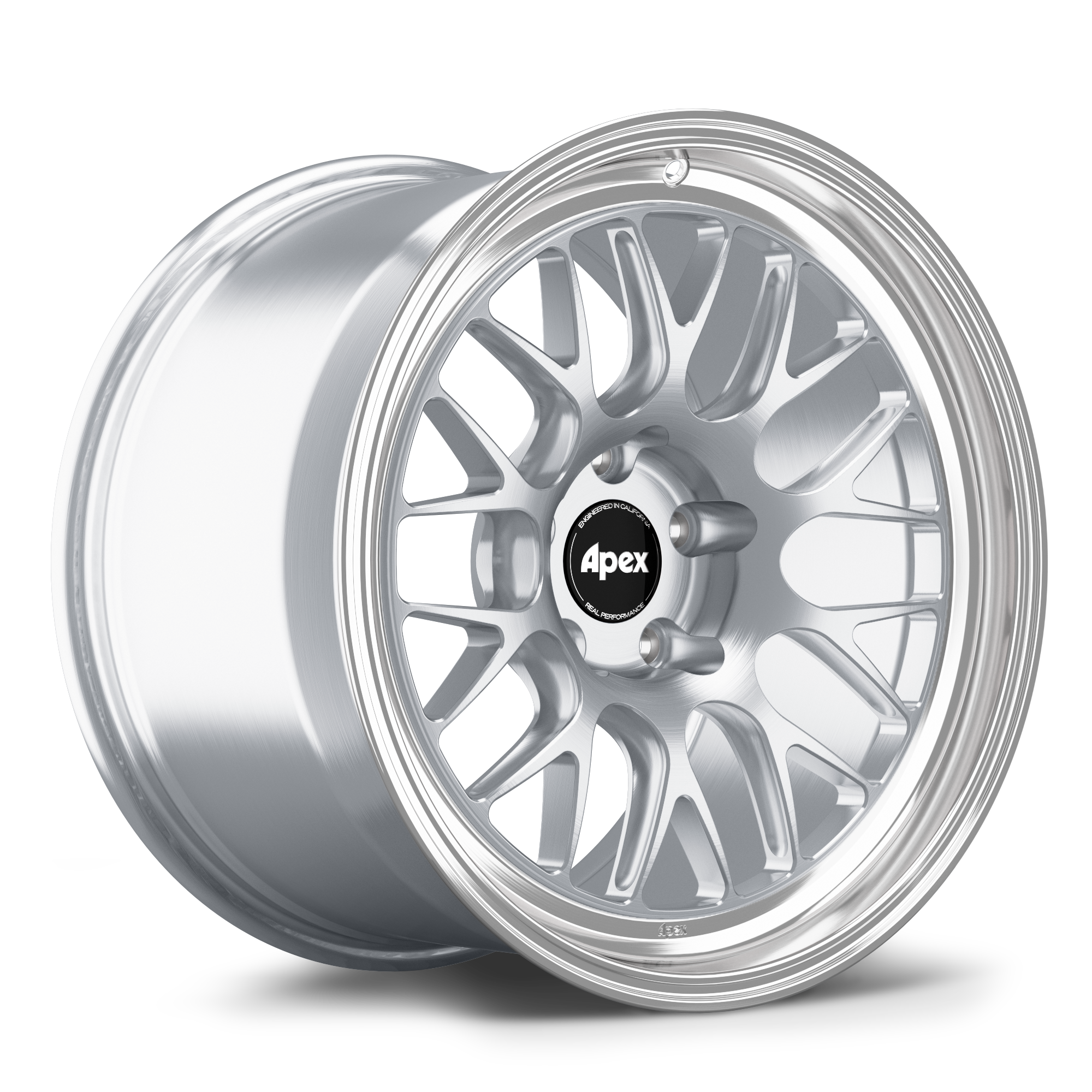 Apex ML-10RT Alloy Wheel 18x10.5 ET22 5x120 72.56mm CB Brushed Clear - Machined Lip