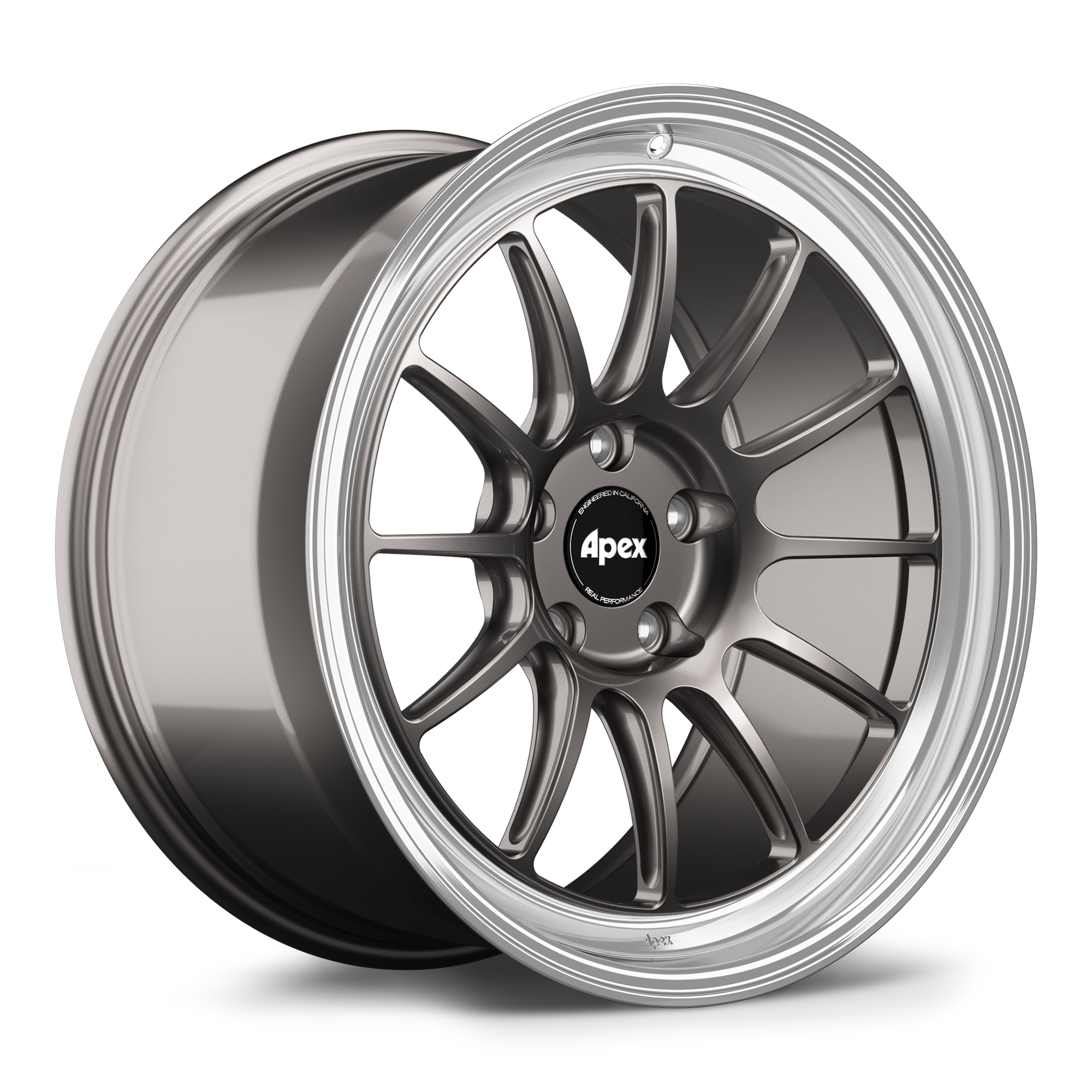 Apex SL-12RT Forged Alloy Wheel 19x9.5 ET22 5x120mm - Machined Lip - Anthracite 72.56mm CB