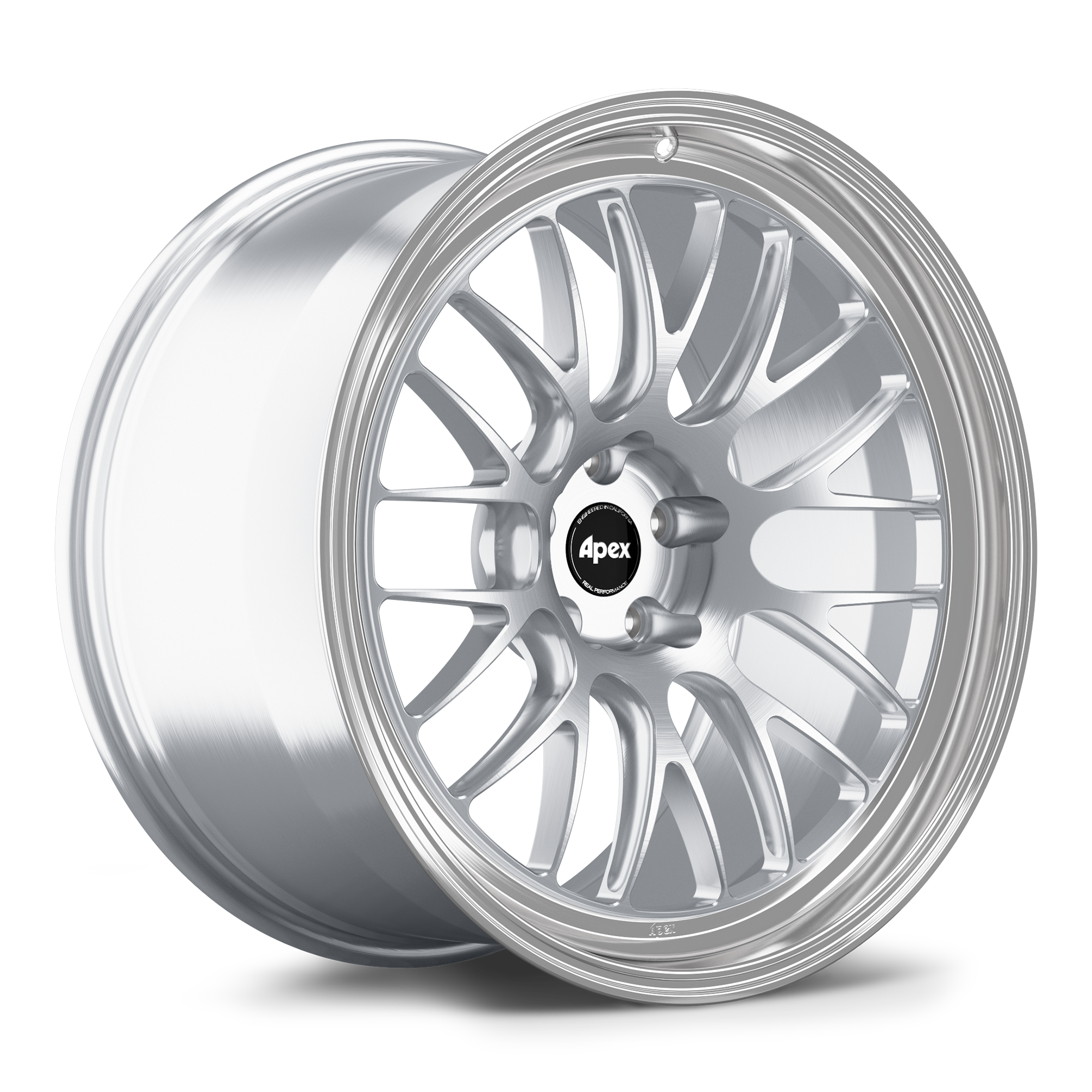 Apex ML-10RT Alloy Wheel 20x11 ET18 5x112 66.6mm CB Brushed Clear - Machined Lip