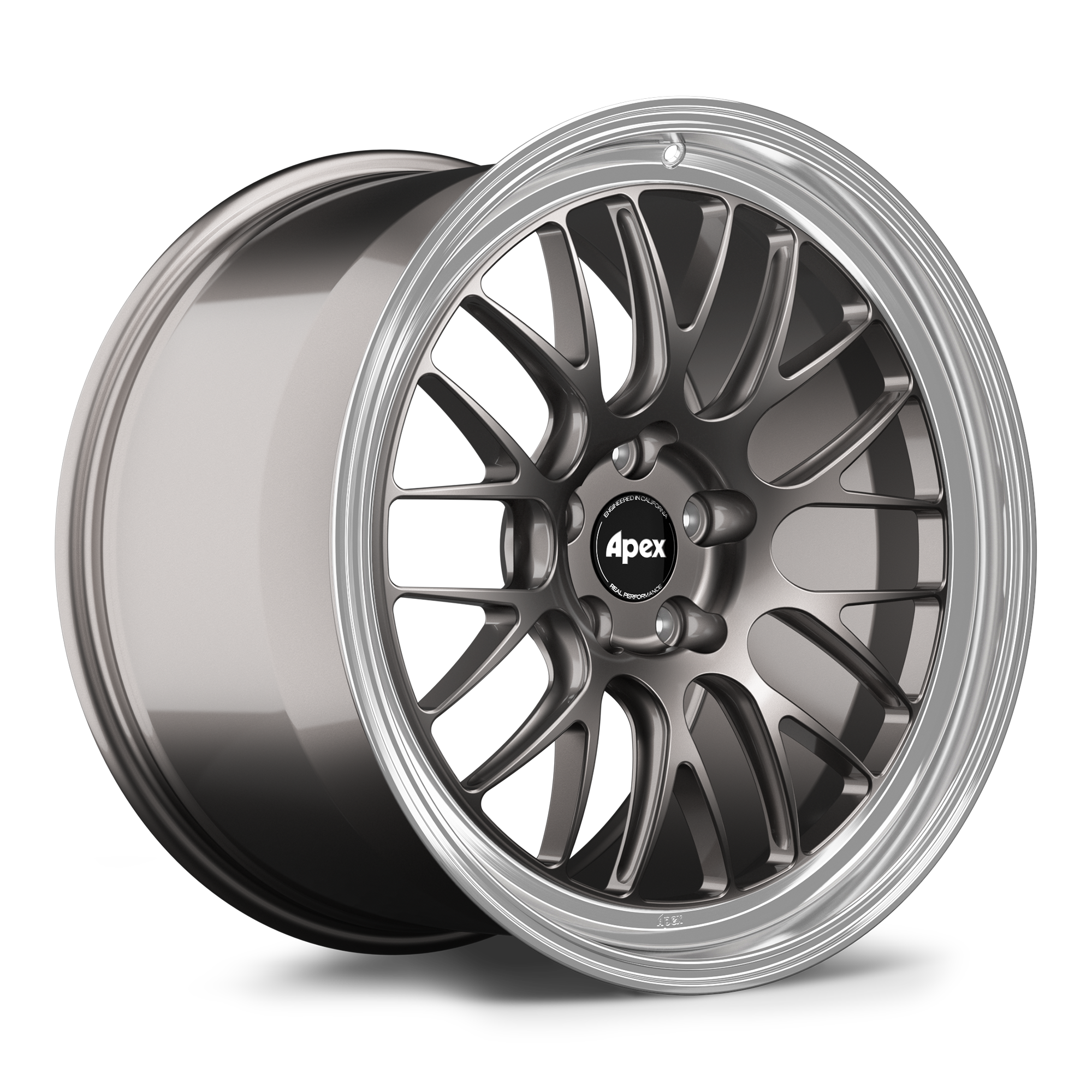 Apex ML-10RT Alloy Wheel 20x12 ET50 5x120.65 70.3mm CB Anthracite - Machined Lip