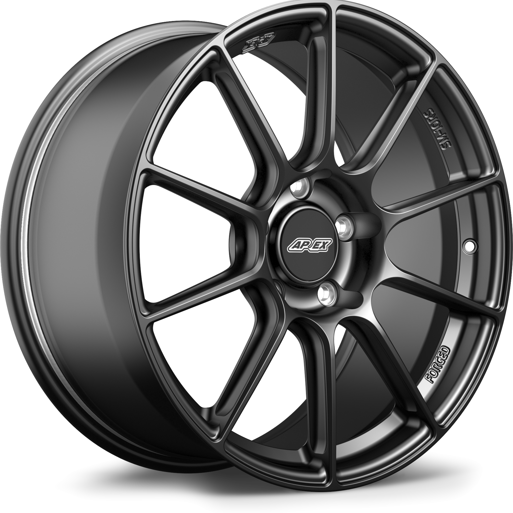 Apex SM-10RS Alloy Wheel 19x9 ET50 5x130 71.6mm CB Satin Black