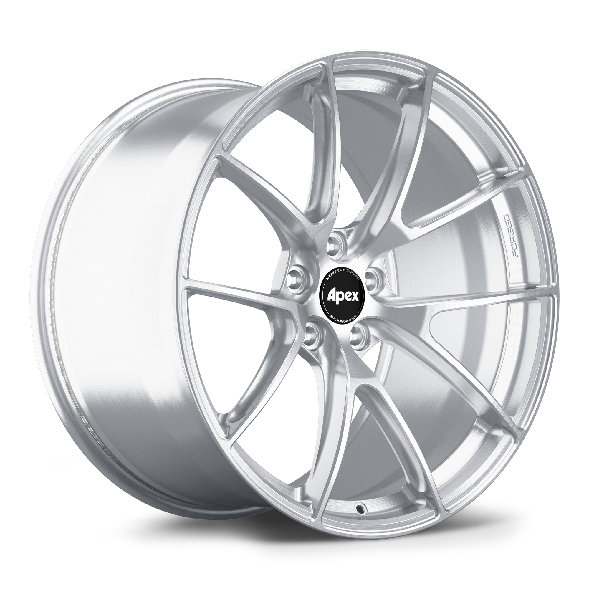 Apex VS-5RS Alloy Wheel 21x12 ET52 5x120 67.1mm CB Brushed Clear