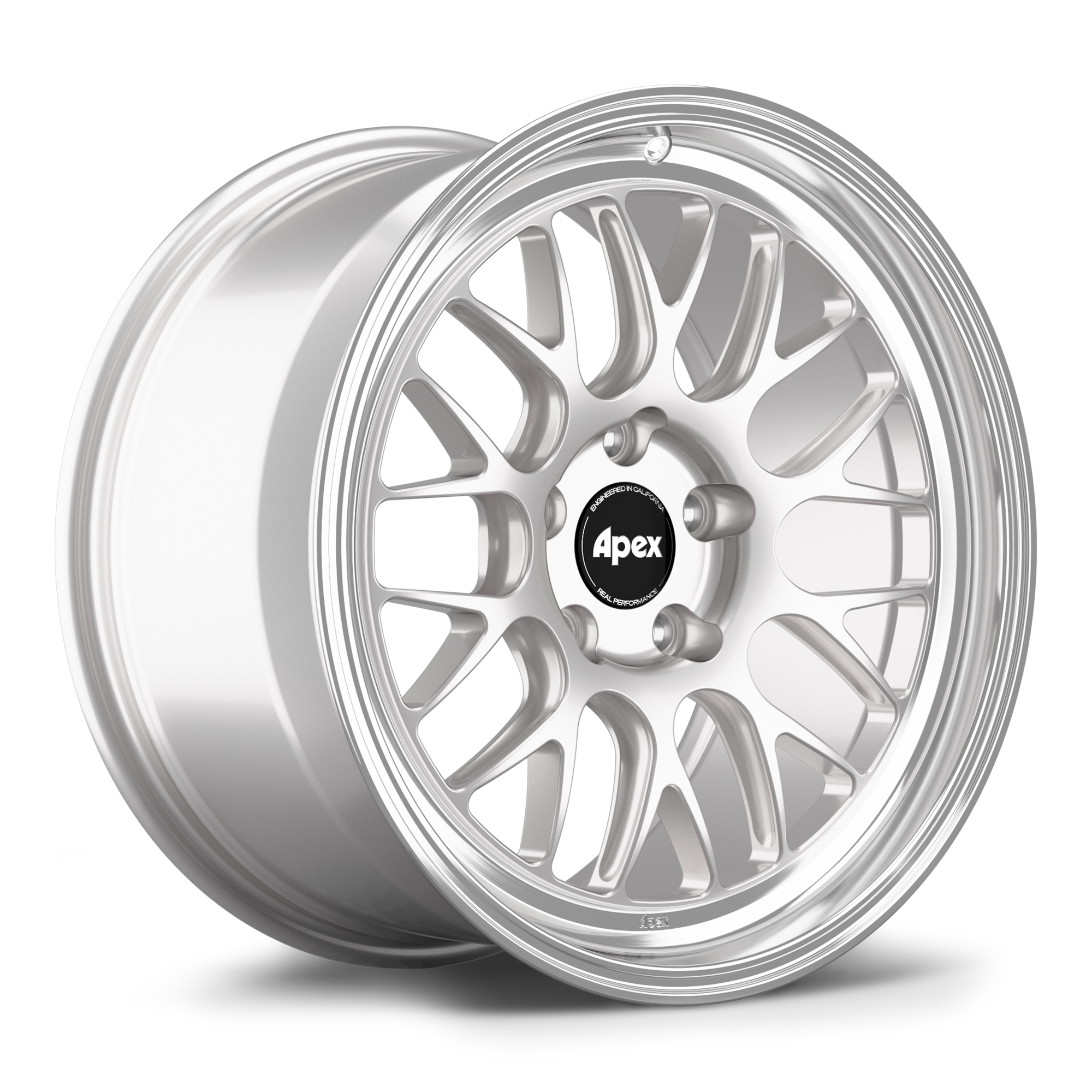 Apex ML-10RT Forged Alloy Wheel 18x11 ET52 5x114.3 Race Silver - Machined Lip 70.5mm CB