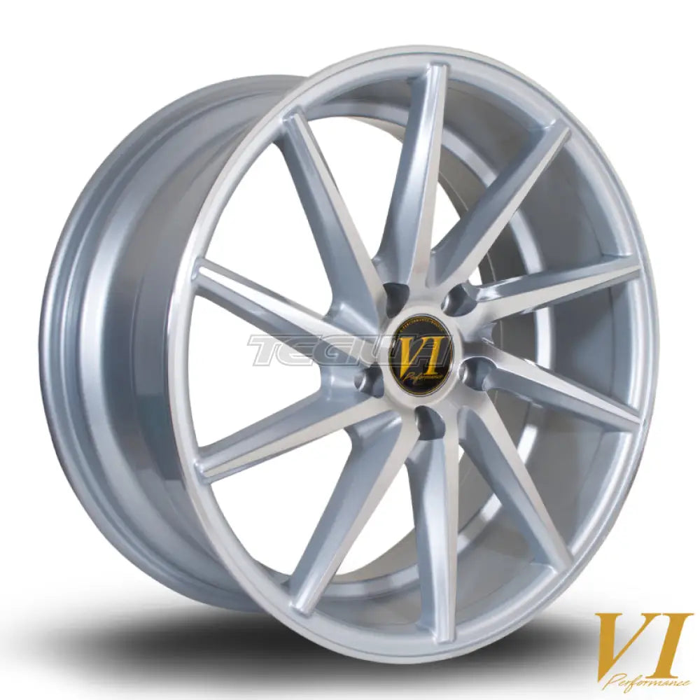 6Performance ESHR Alloy Wheel 18x8 ET45 5x112 Silver Polished Face 73.1mm CB