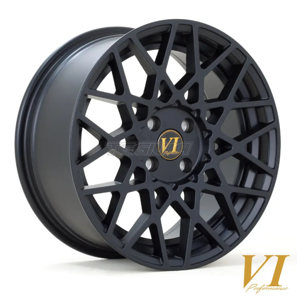 6Performance Mesh Alloy Wheel 17x8 ET35 4x108 Flat Black 67.1mm CB
