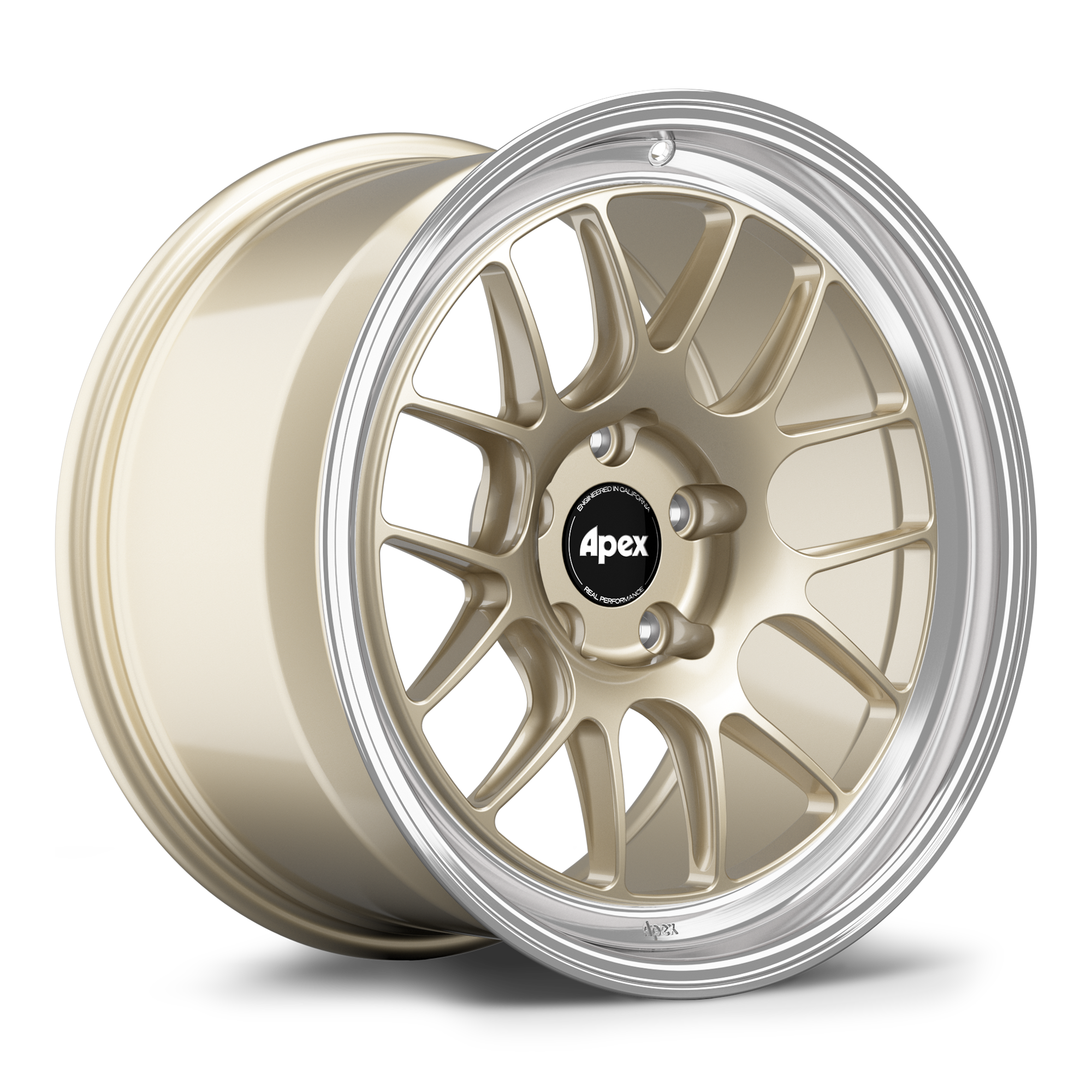 Apex ML-7RT Forged Alloy Wheel 18x9.5 ET22 5x120mm - Machined Lip - Gloss Motorsport Gold 72.56mm CB