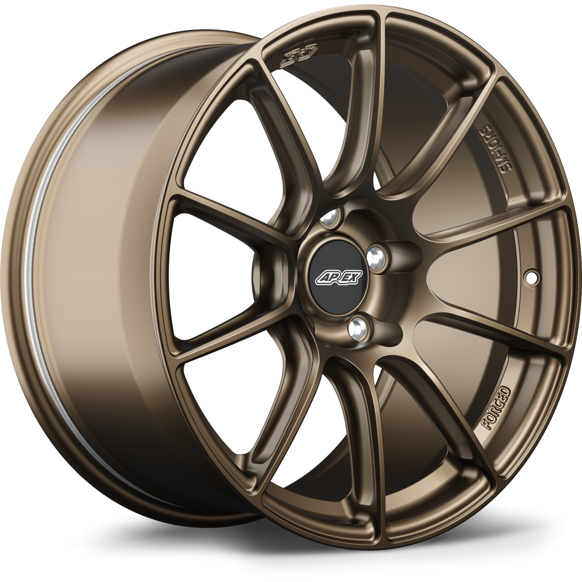 Apex SM-10RS Alloy Wheel 18x10 ET40 5x114.3 70.5mm CB Satin Bronze