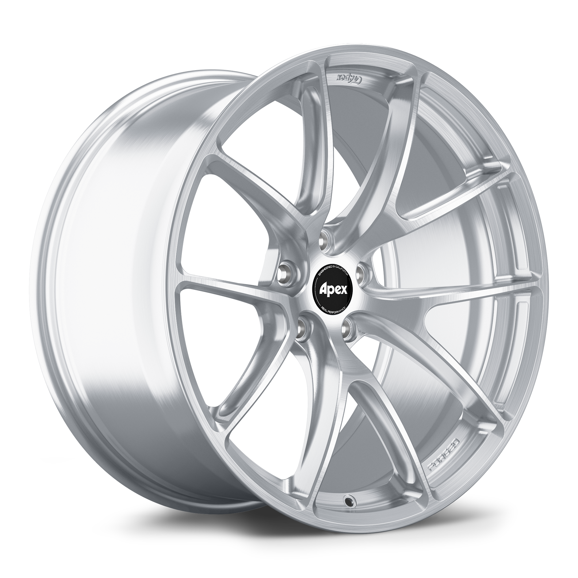 Apex VS-5RX Alloy Wheel 20x9.5 ET22 5x112 66.6mm CB Brushed Clear