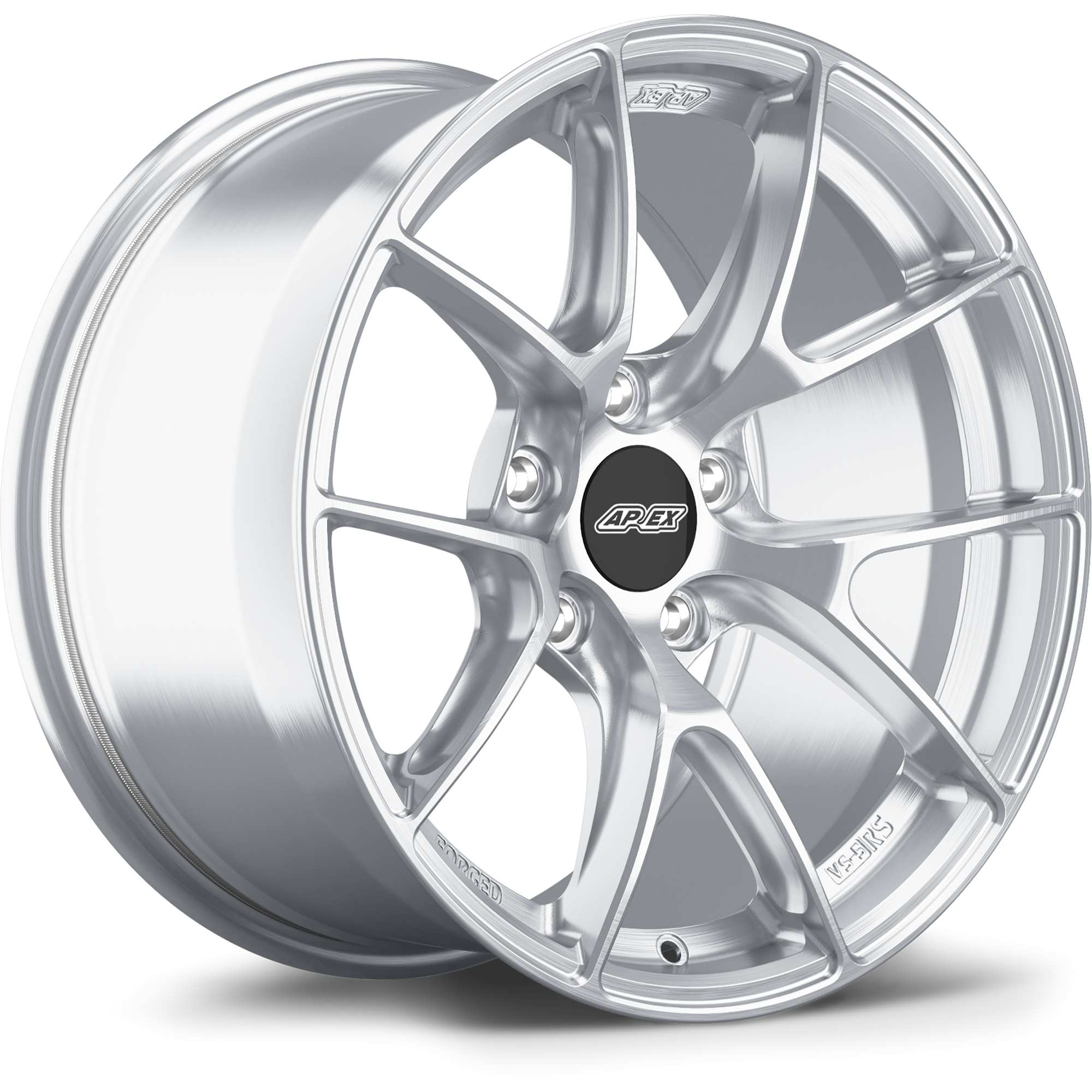 Apex VS-5RS Forged Alloy Wheel 17x9.5 ET35 5x120 Brushed Clear 72.56mm CB