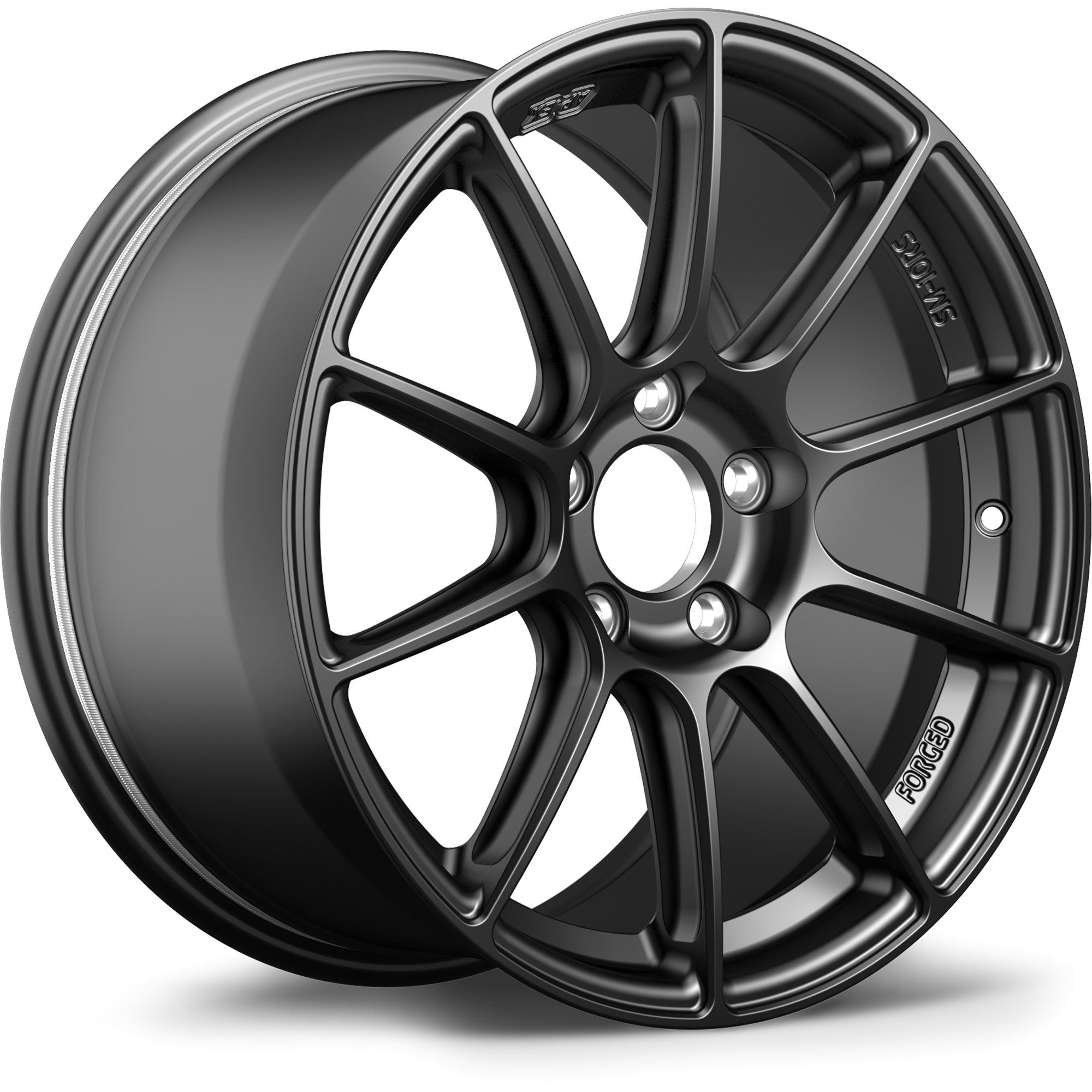 Apex SM-10RS Alloy Wheel 17x9 ET61 5x114.3 70.1mm CB Satin Black