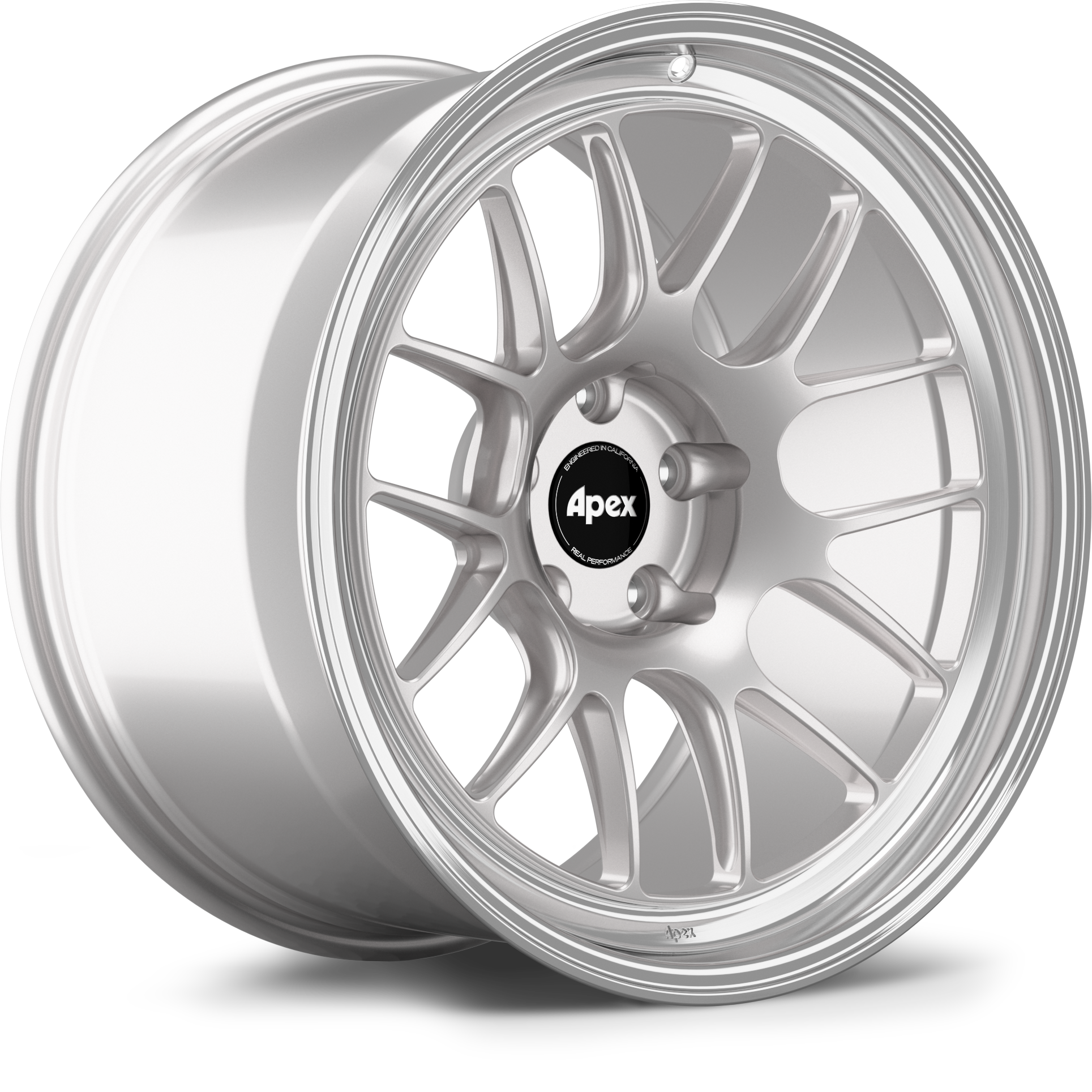 Apex ML-7RT Forged Alloy Wheel 19x12 ET46 5x130mm - Machined Lip - Race Silver 71.6mm CB
