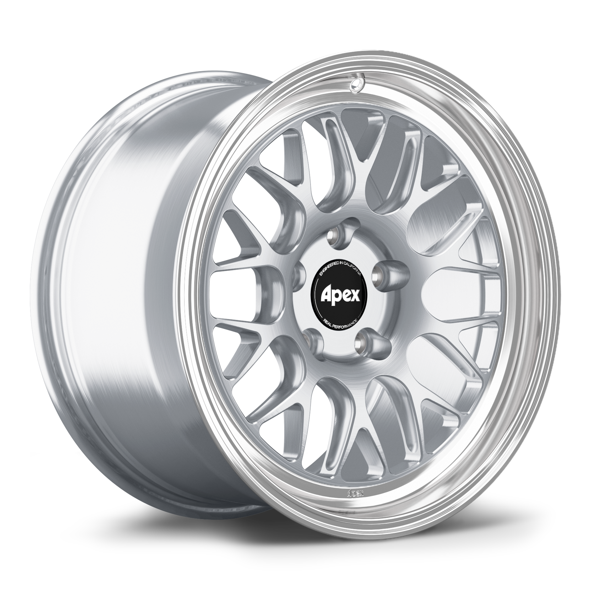 Apex ML-10RT Alloy Wheel 17x9 ET30 5x120 72.56mm CB Brushed Clear - Machined Lip