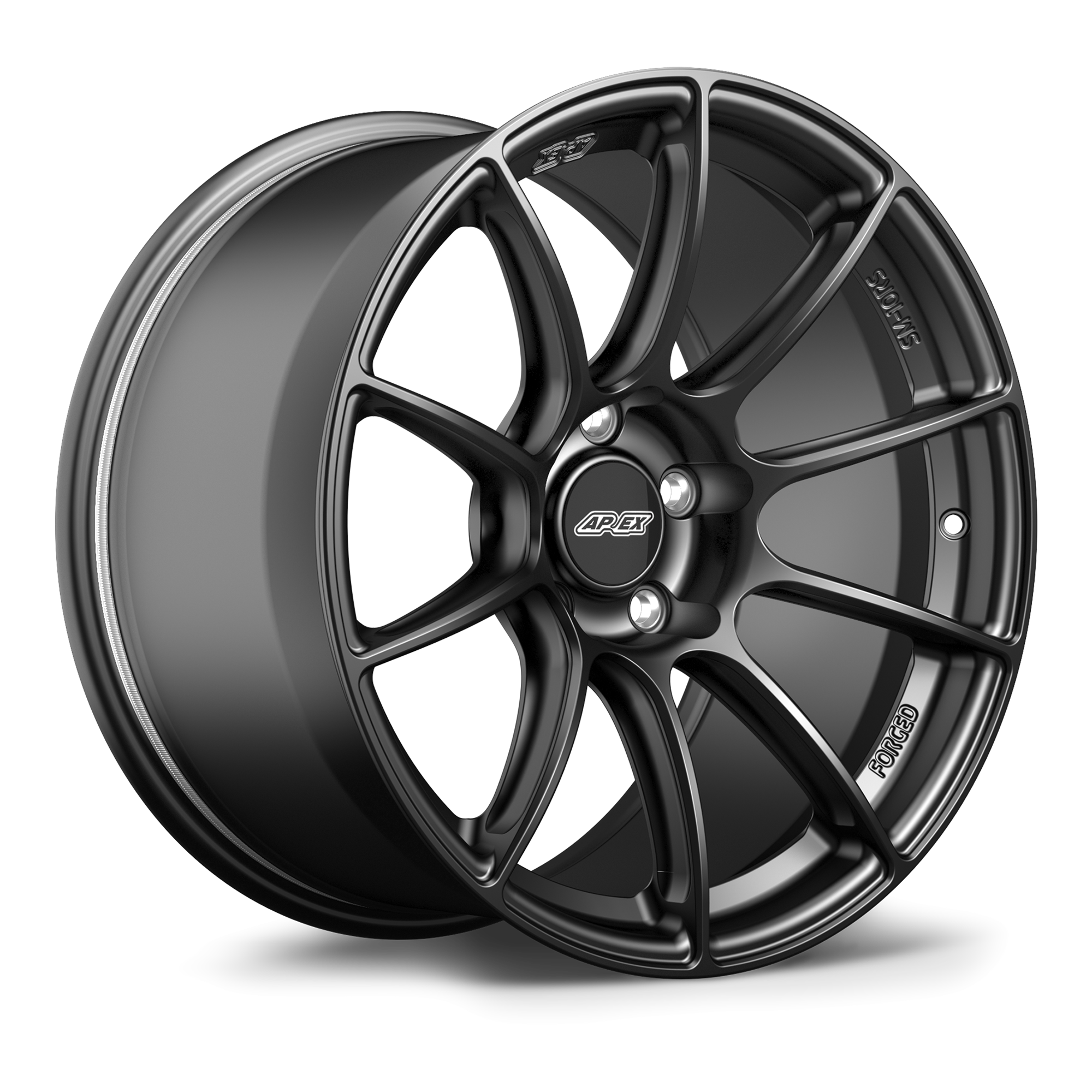 Apex SM-10RS Alloy Wheel 18x9 ET23 5x114.3 60.1mm CB Satin Black